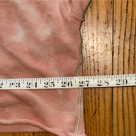 Pink Tie-Dye Women's American Eagle Cropped Sweatshirt - Picture 8 of 8